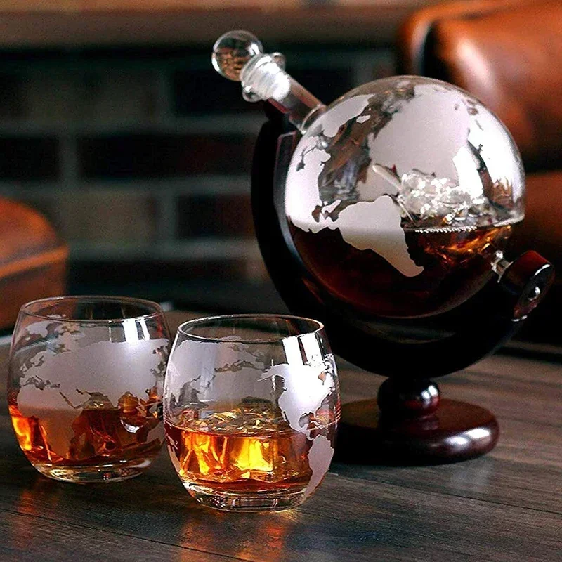 Decanter Globe Set - Kurşunsuz Sürahi ile Yaratıcı Küre Sürahi