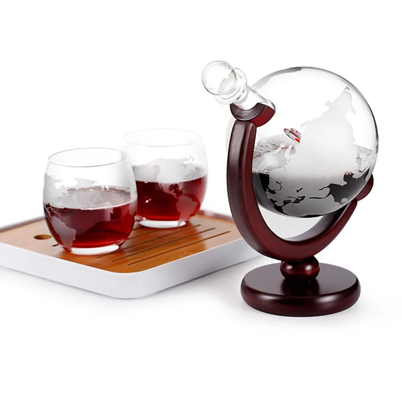 Decanter Globe Set - Viski sürahi küre şarap bardağı seti