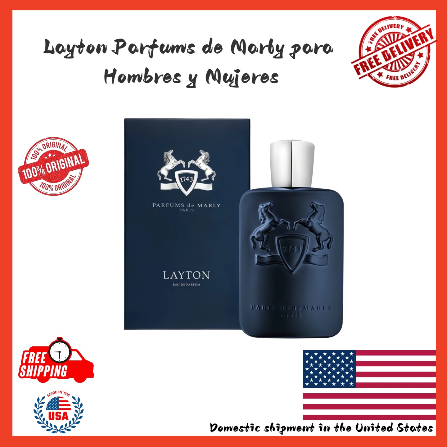 Home Bar Accessories - Parfums De Marly Layton 4.2oz Tam
