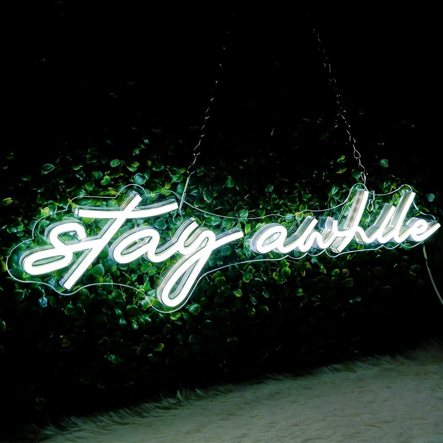 Home Bar Signs - Bir süre kalın Neon Tabelalar USB