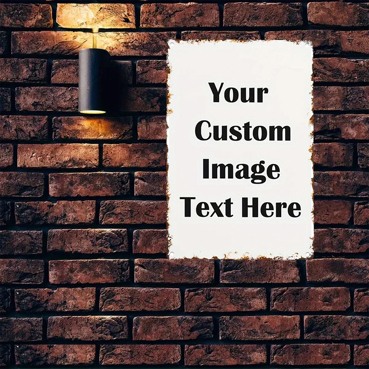 Home Bar Signs - Özel Fotoğraf ve Metinli Teneke Levha