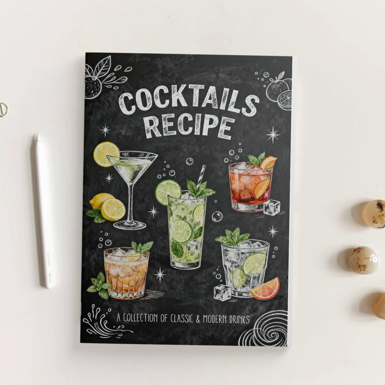 Cocktail Recipe Book - Klasik ve Modern Kokteyl Tarif Kitabı,