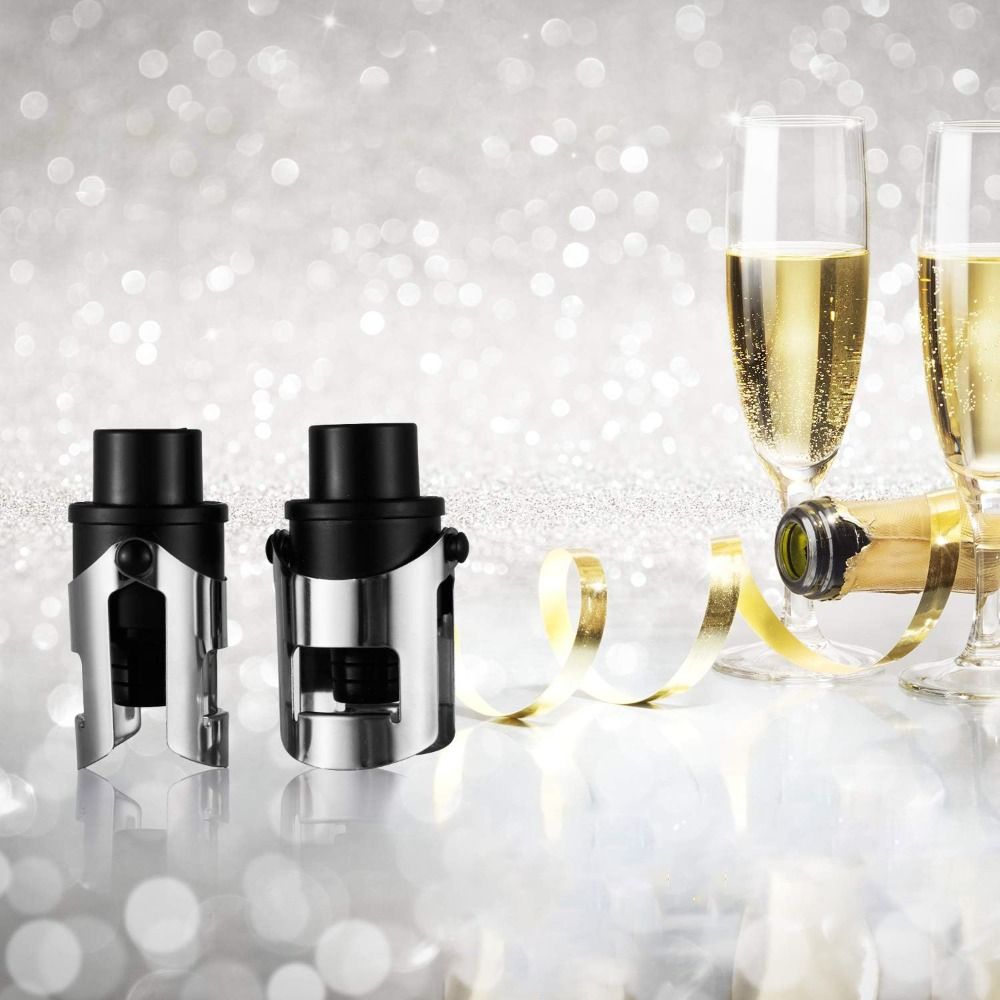 Wine Preservation Pump - 2 adet Dahili Basınç Pompalı Vakumlu