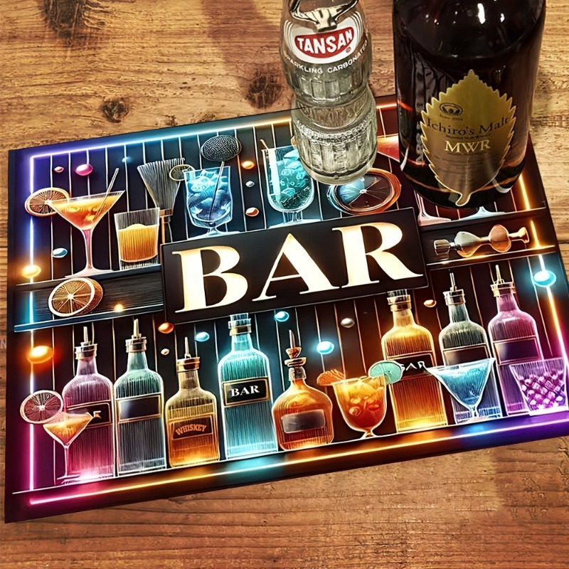 Bar Mat Rubber - Kahve Barı Diatomlu Toprak Kurutma Matı