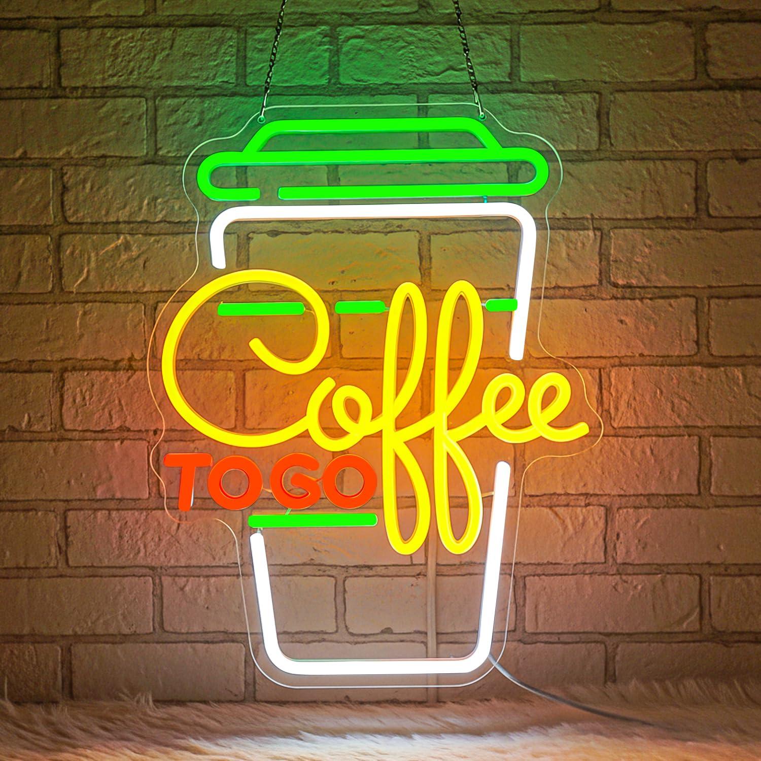 Home Bar Signs - Kahve Neon Tabelası USB Kısılabilir LED