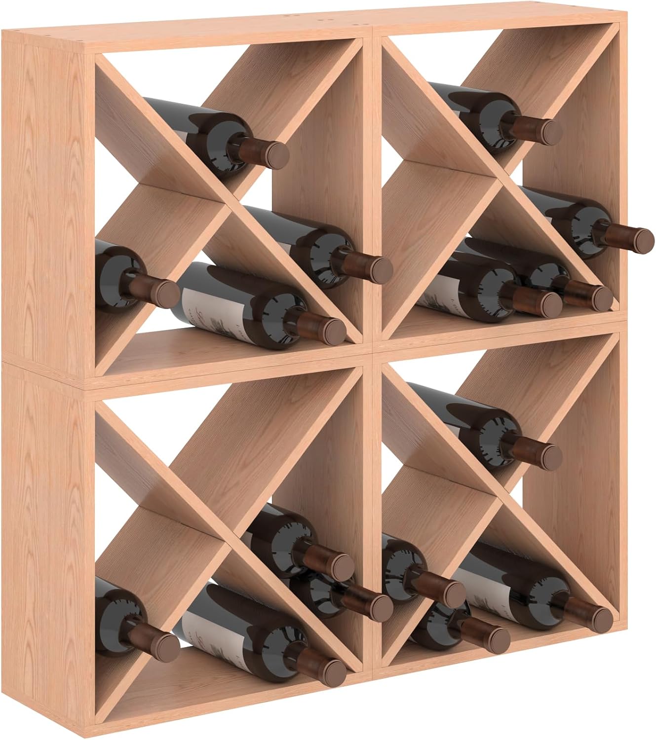 Home Bar Shelf - 96 Şişe Şarap Rafı Tezgah Üstü