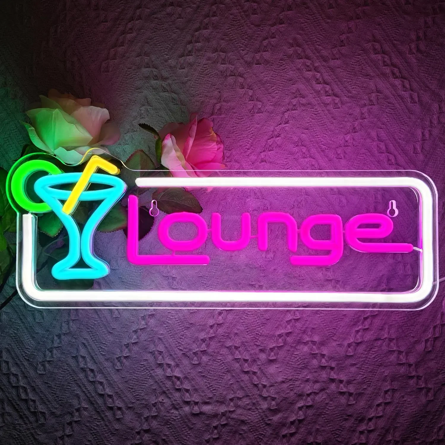 Home Bar Lounge - Lounge Kokteyl LED Neon Tabela Duvar