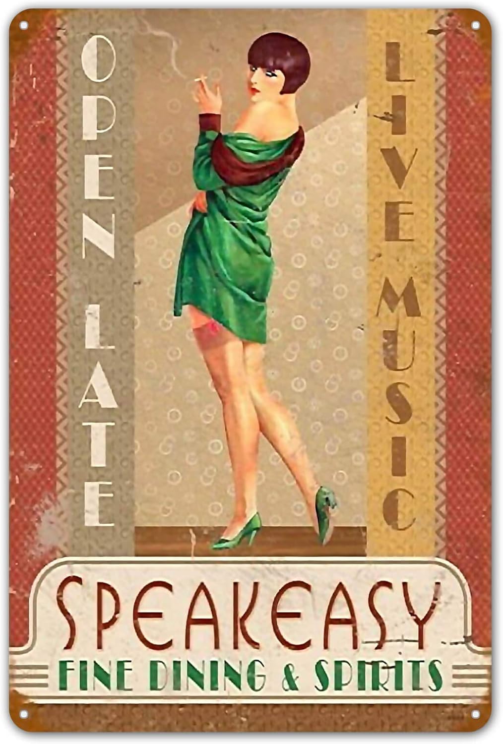 Speakeasy Vintage Teneke Metal - Home Bar And Coffee incelemesi ve fiyatı