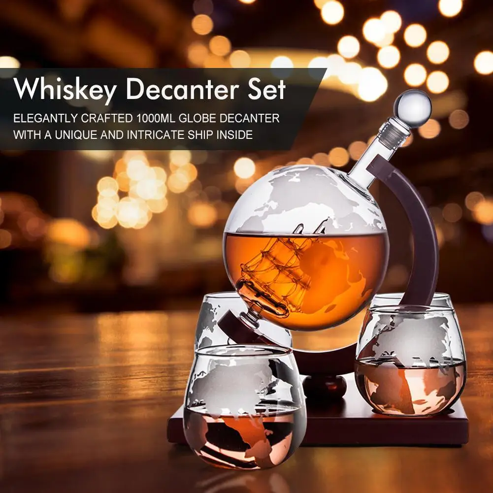 850 ml Viski Küre Sürahi Seti  - Decanter Globe Set incelemesi ve fiyatı