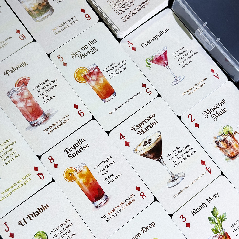54 adet Kokteyl Tarifleri Oyun - Cocktail Recipe Book incelemesi ve fiyatı