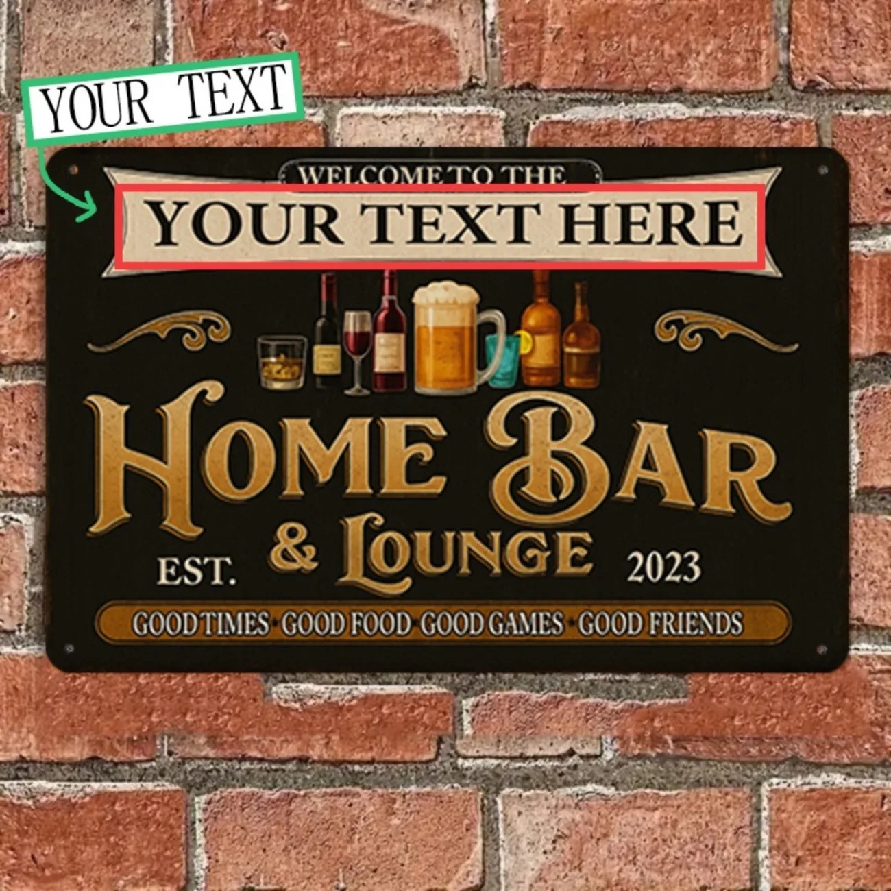 Özel Yazılı Vintage Ev Barı ve - Home Bar Signs incelemesi ve fiyatı