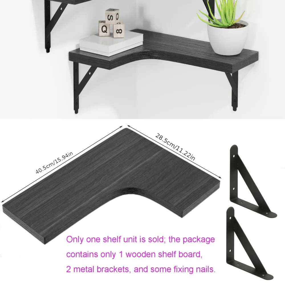 Doğal Ahşap Desenli Yüzer Rafl - Home Bar Shelf incelemesi ve fiyatı