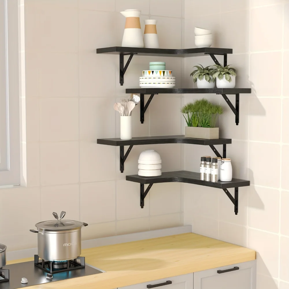 Doğal Ahşap Desenli Yüzer Rafl - Home Bar Shelf incelemesi ve fiyatı