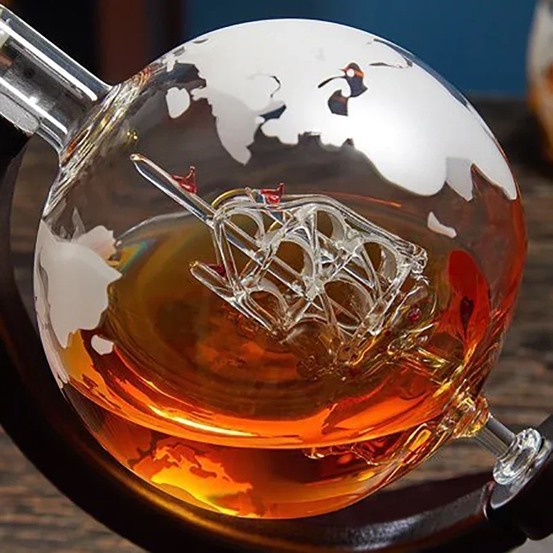 Kurşunsuz Sürahi, Zarif Ahşap  - Decanter Globe Set incelemesi ve fiyatı