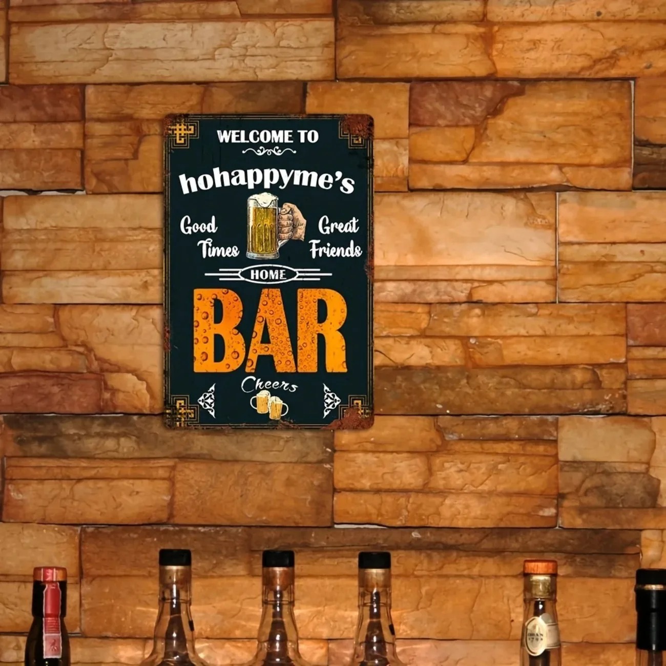 1 adet Kişiselleştirilebilir V - Home Bar Signs incelemesi ve fiyatı