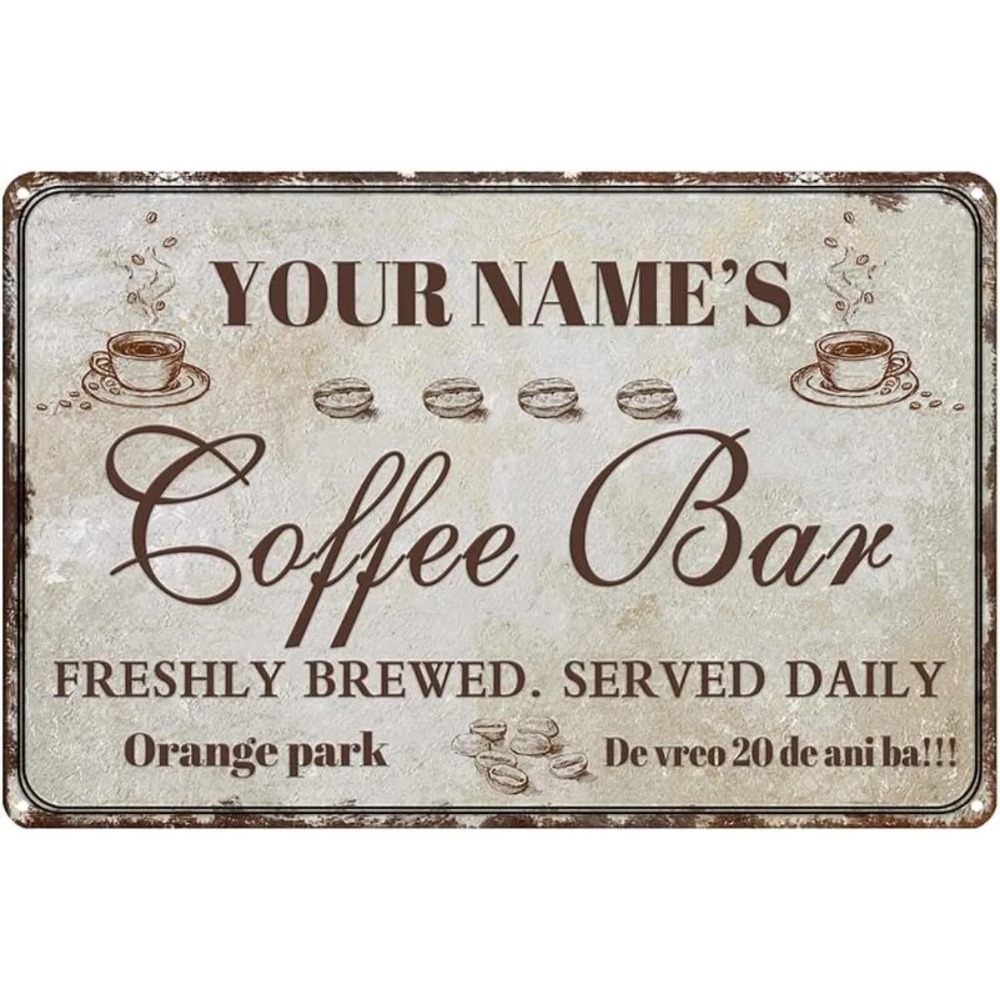 Özel Retro Kahve Barı Metal Ta - Home Bar And Coffee incelemesi ve fiyatı