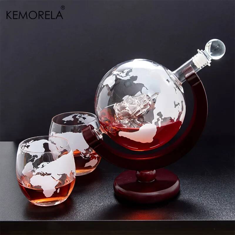 900ML Küre Şeklinde Viski Süra - Decanter Globe Set incelemesi ve fiyatı