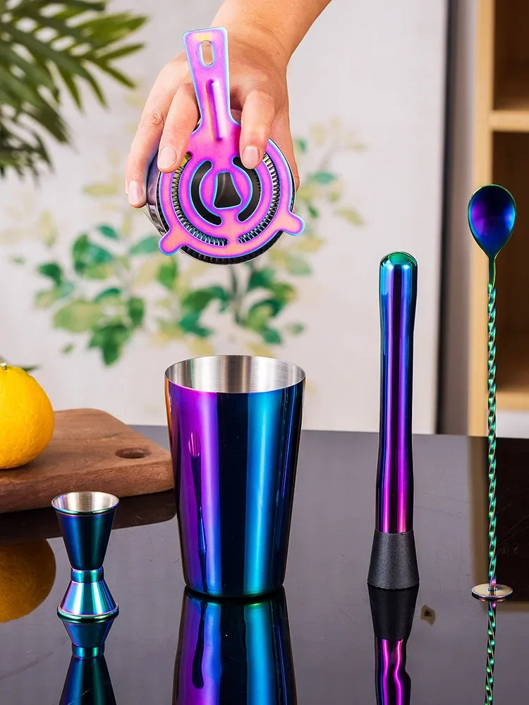 5/7 adet gökkuşağı kokteyl Sha - Boston Shaker Set incelemesi ve fiyatı
