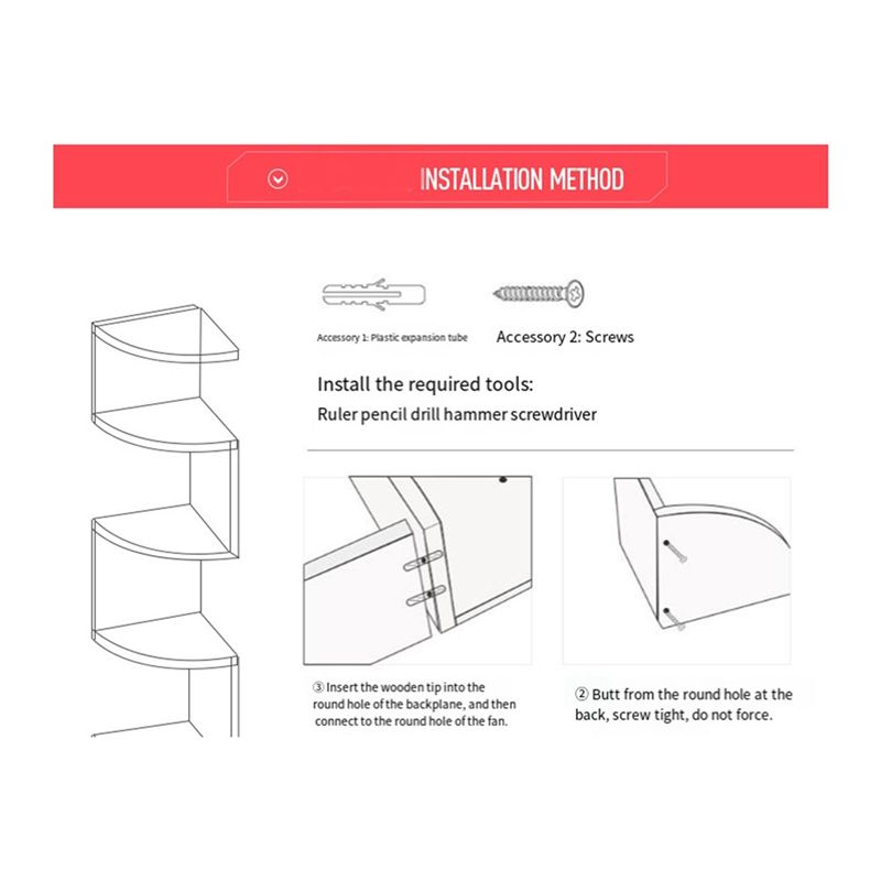 ABUL-Köşe Rafı Köşe Delmesiz D - Home Bar Shelf incelemesi ve fiyatı
