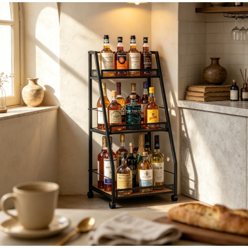 3 Katlı Merdiven Şeklinde Şara - Home Bar Shelf incelemesi ve fiyatı