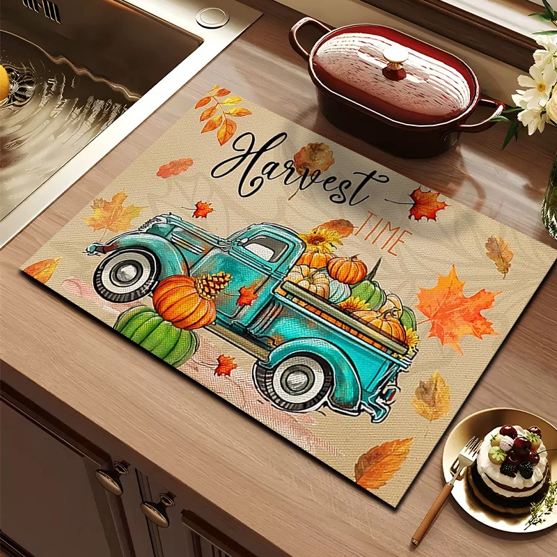 Şükran Günü Balkabağı Ayçiçeği - Bar Mat Rubber incelemesi ve fiyatı