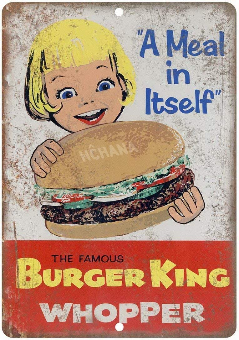 Vintage Metal Tabela Whopper V - Home Bar And Coffee incelemesi ve fiyatı